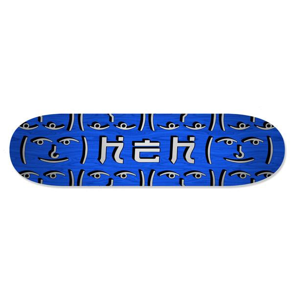 HEH OG Silver Logo Blue Top / Bottom - Skateboard Deck