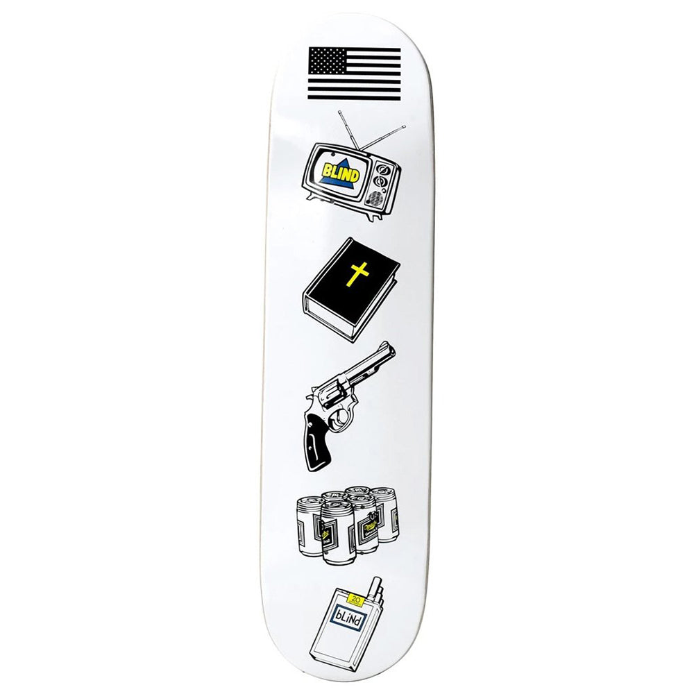 Blind American Icons White 8.0 - Skateboard Deck
