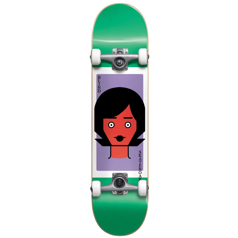 Blind Girl Doll 2 FP Green 8.0 - Skateboard Complete