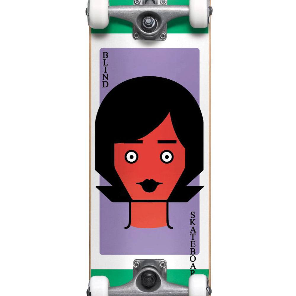 Blind Girl Doll 2 FP Green 8.0 - Skateboard Complete Close Up