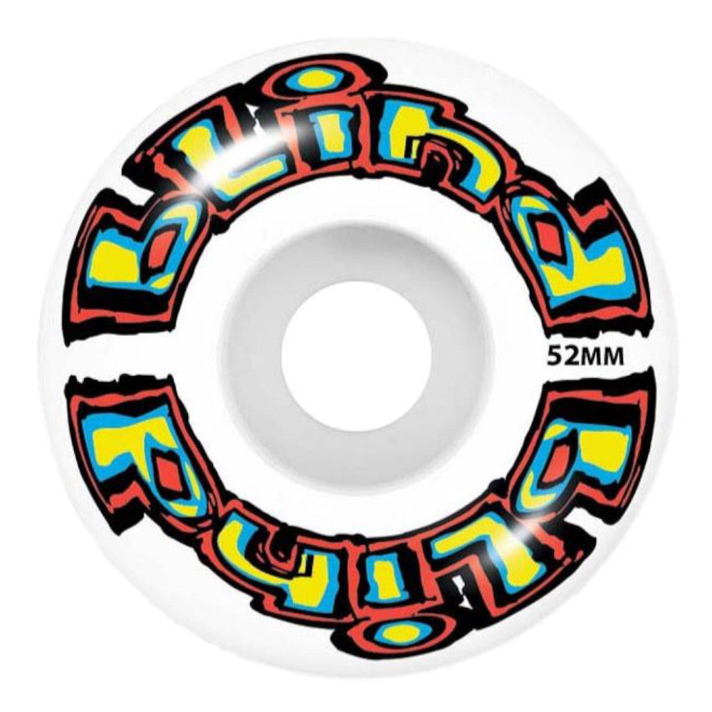 Blind Matte OG Logo FP BrightRed/Teal 7.75 - Skateboard Complete Wheels