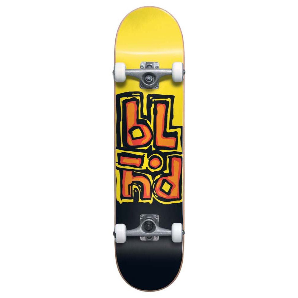 Blind OG Stacked FP Black/Yellow 7.5 - Skateboard Complete