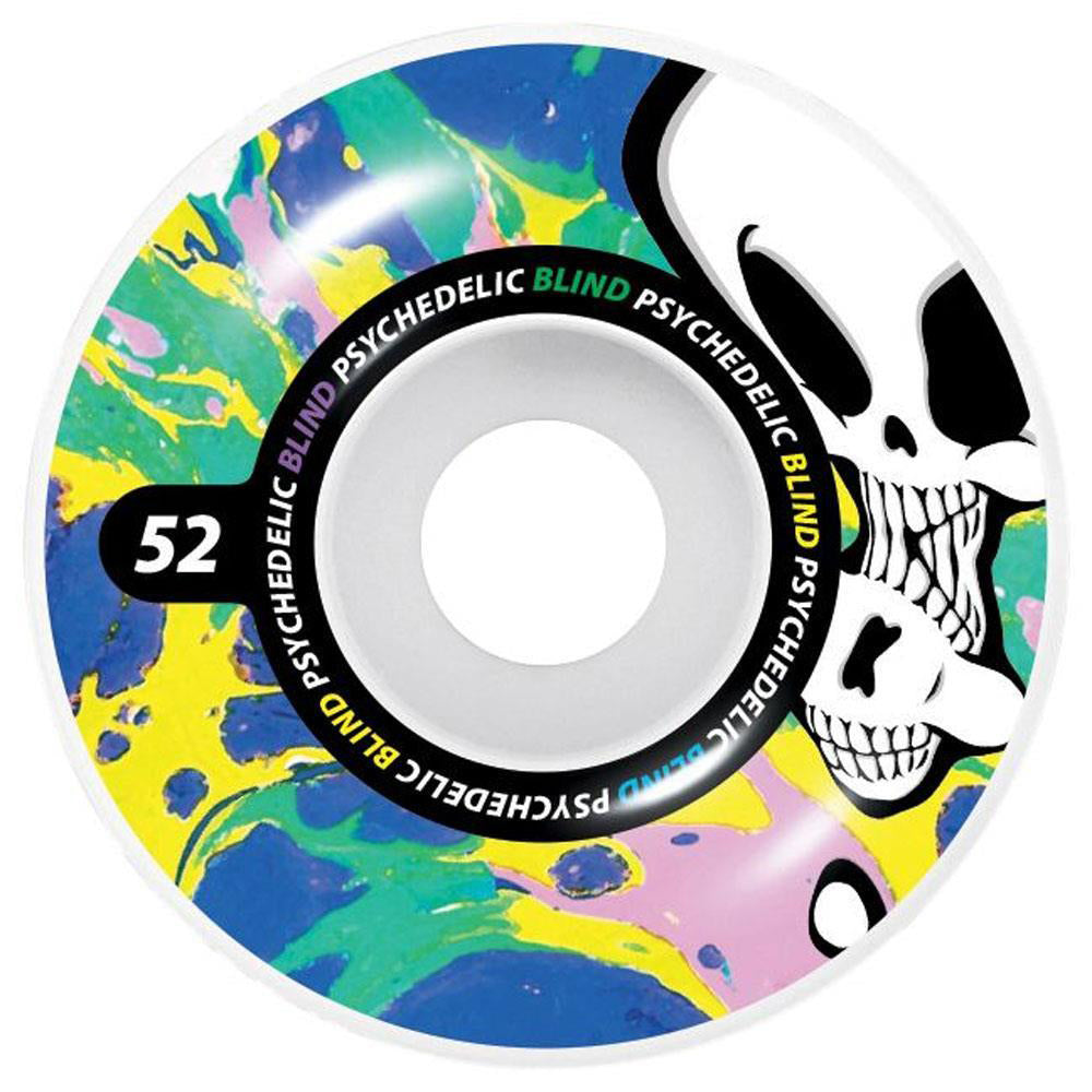 Blind Psychedelic Reaper - Skateboard Wheels Blue Yellow 52mm