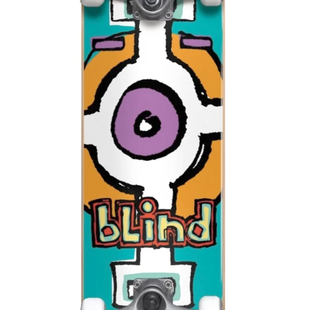 Blind Round Space Youth Soft Top Teal 6.75 - Skateboard Complete Close Up