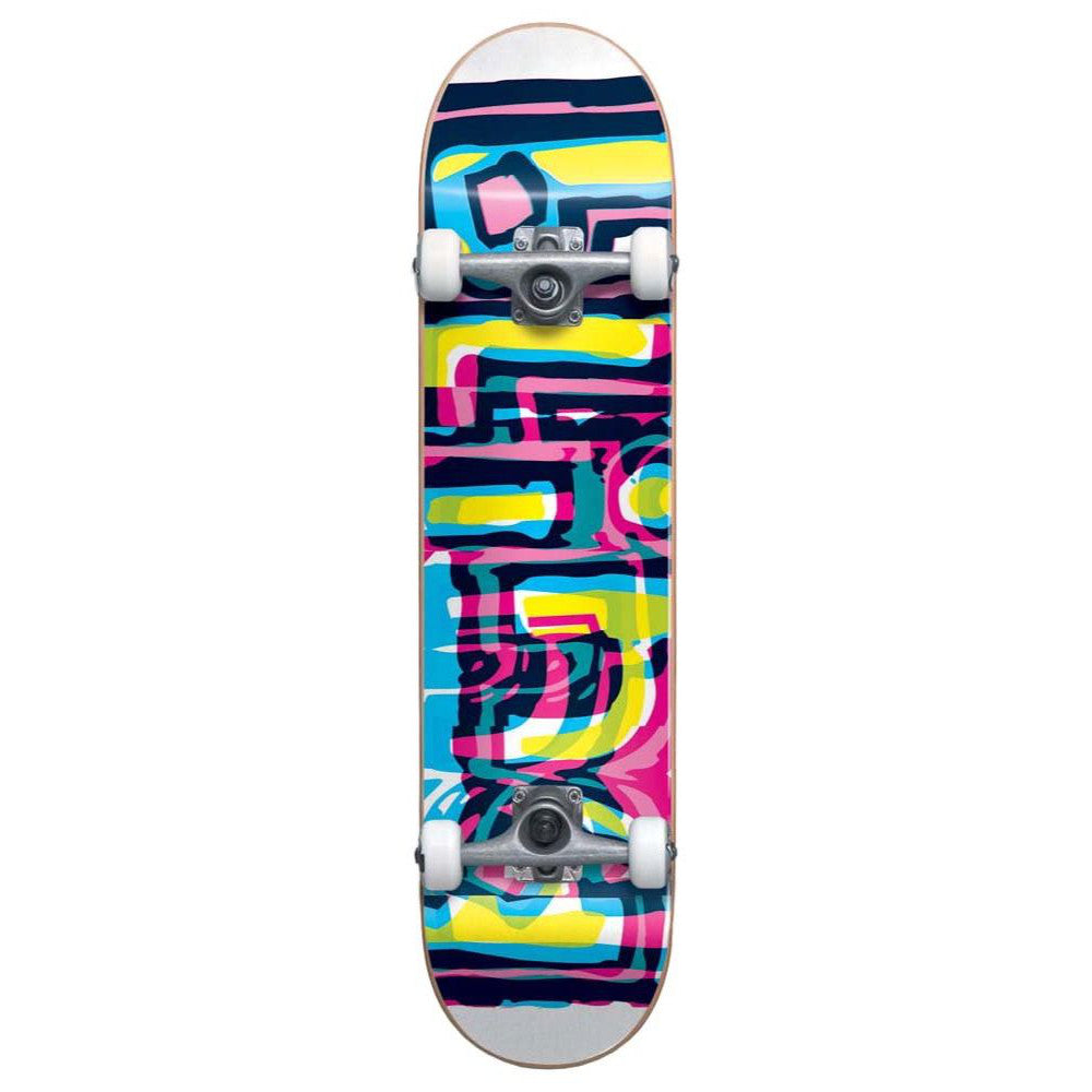 Blind Youth Logo Glitch FP White 7.25 - Skateboard Complete