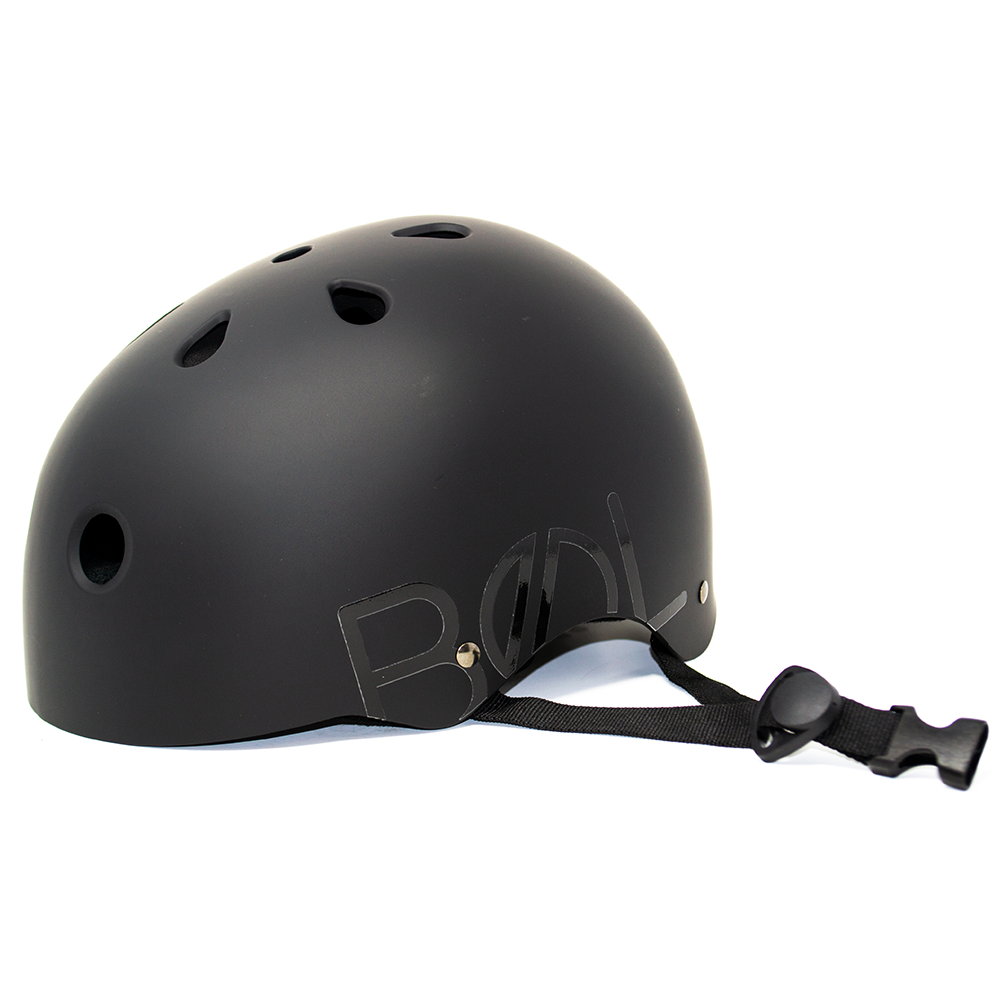 Bol Rubber Paint Black / Black  - Helmet Side Angle