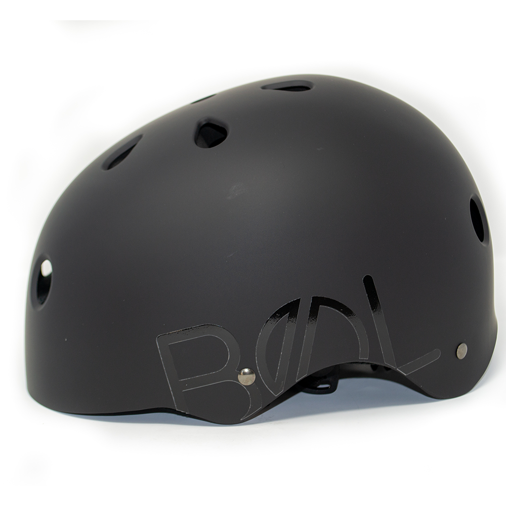 Bol Rubber Paint Black / Black  - Helmet Side Logo