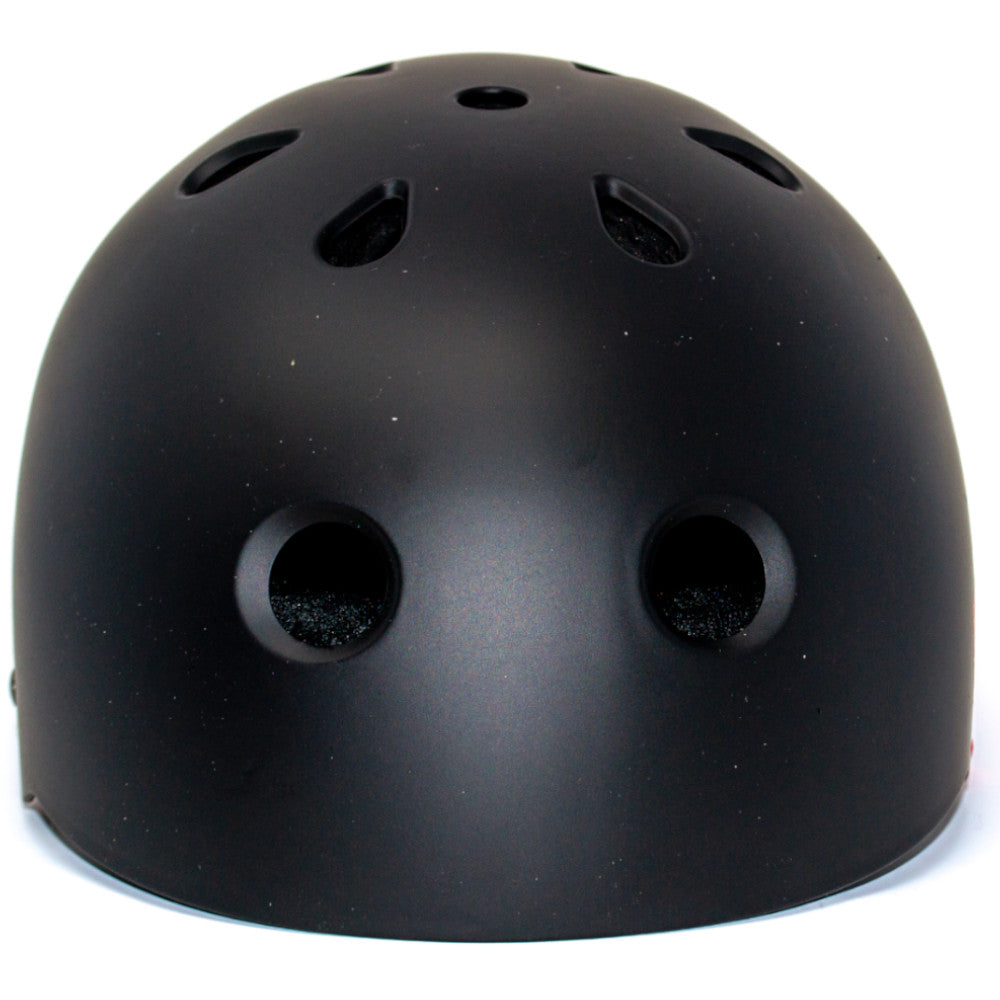 Bol Rubber Paint Black / Red  - Helmet Front View