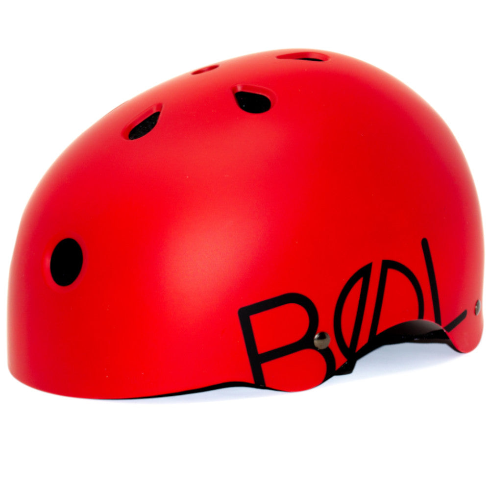 Bol Rubber Paint Bloody Red / Black - Helmet Angle View