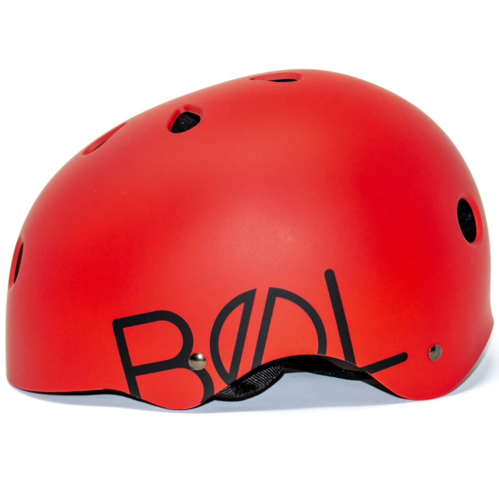 Bol Rubber Paint Bloody Red / Black - Helmet Side View