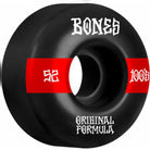 Bones 100's OG Formula V4 Wides Black - Skateboard Wheels 52mm