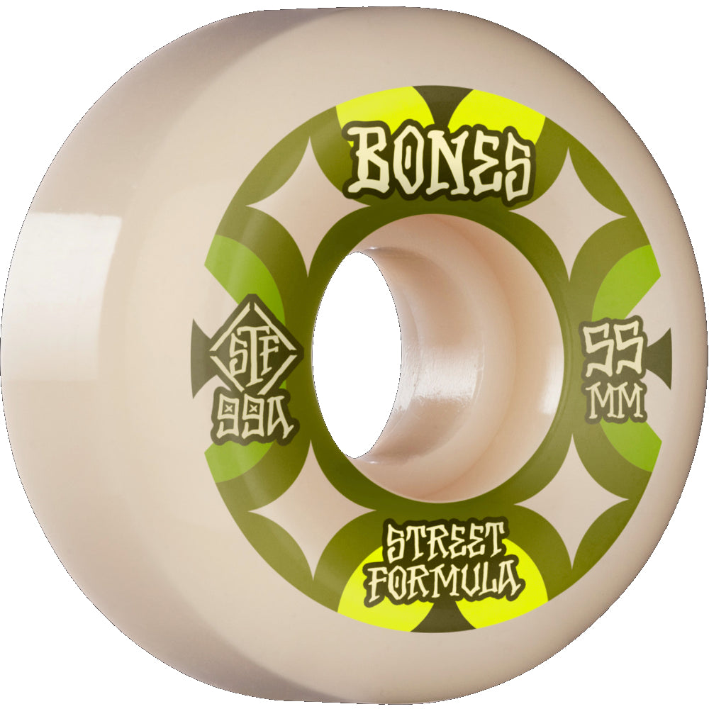 Bones STF Retros V5 Sidecut 99A - Skateboard Wheels 55mm