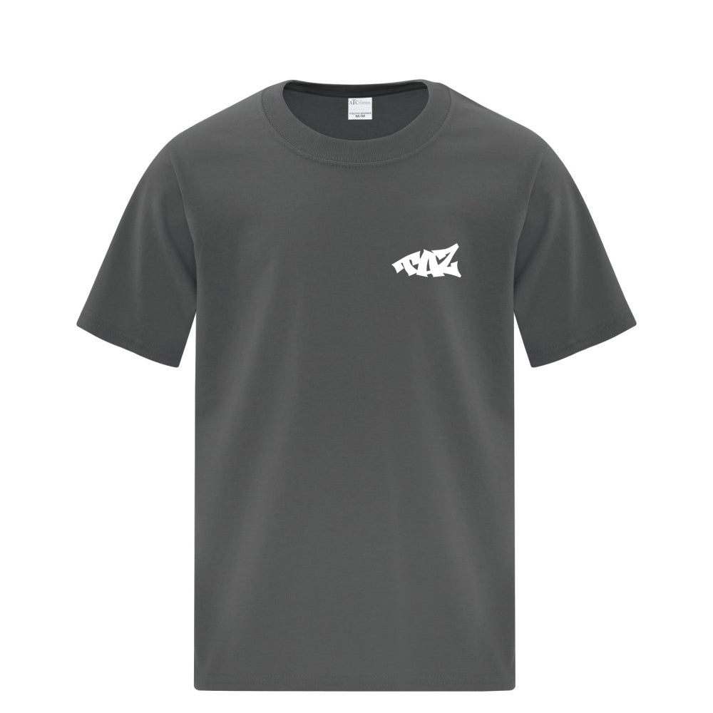TAZ Youth T-Shirt Charbon Front