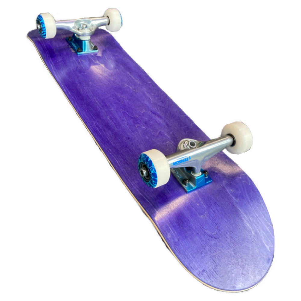 Da Blue Blank Stencil 8.125 - Skateboard Complete Angle 