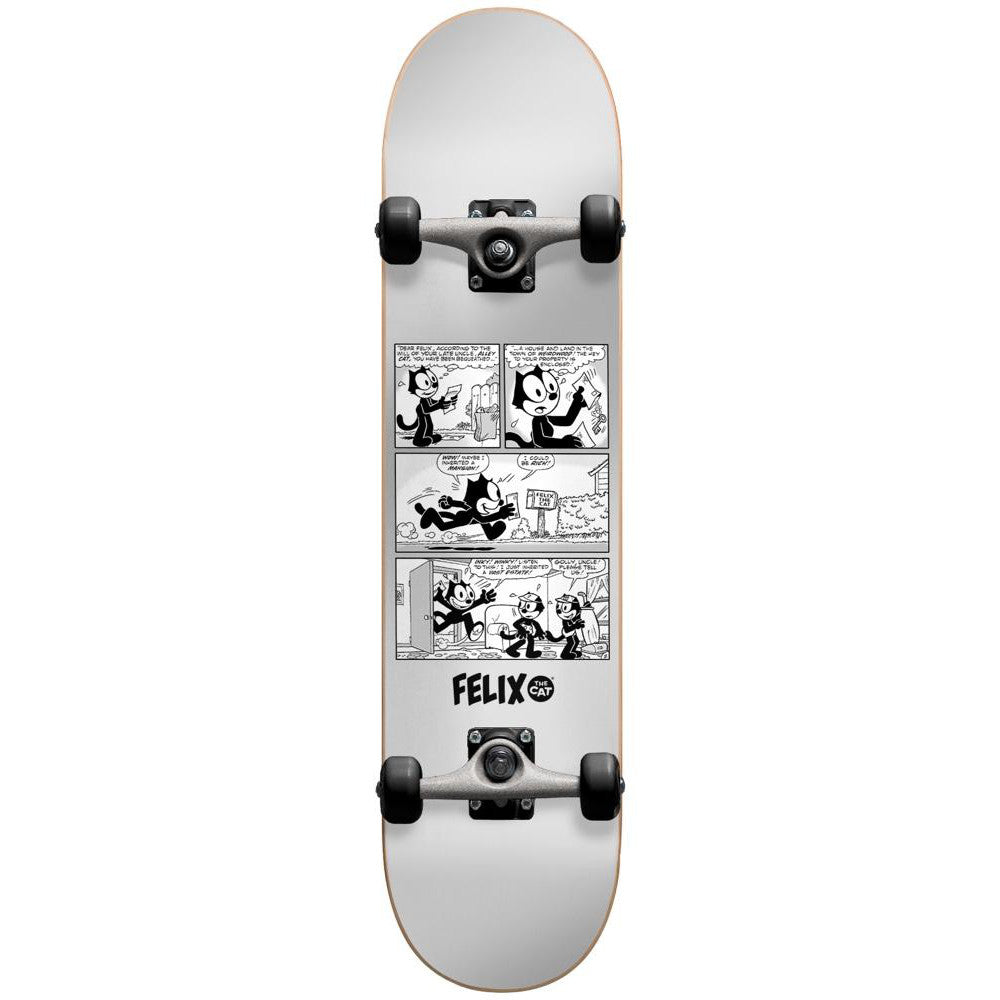 Darkstar Felix News Silver 7.875 FP - Skateboard Complete Design