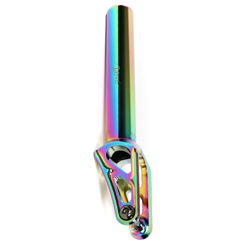 Drone Aeon 2 Freestyle Scooter Fork Neochrome Oilslick Rainbow Angle