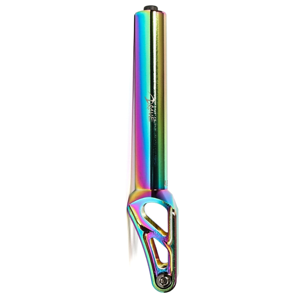 Drone Aeon 2 Freestyle Scooter Fork Neochrome Oilslick Rainbow Side