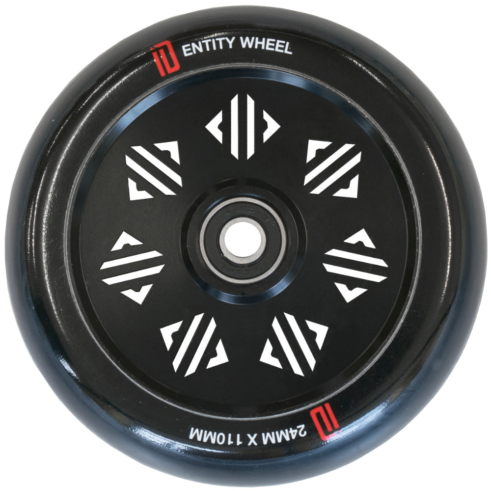 Drone Identity 110mm Scooter Wheels Black Hollow Core Cut Out