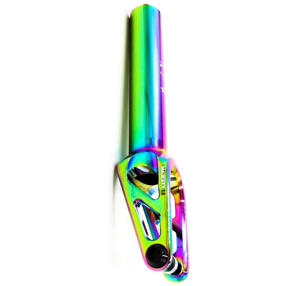 Drone Majesty 3.0 Freestyle Scooter Fork 30mm Compatible Neochrome Oilslick Rainbow Angle