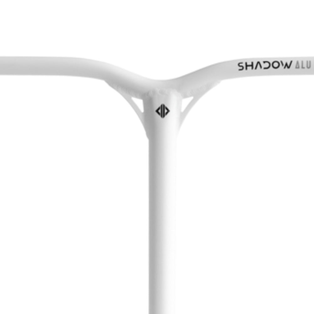 Drone Shadow 2 Aluminium Black Freestyle Scooter Bars White Close Up