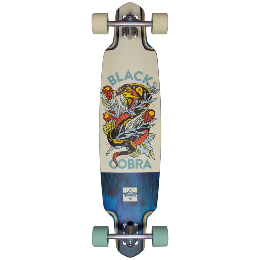 Dusters Cobra Teal Off White 38" - Longboard Complete