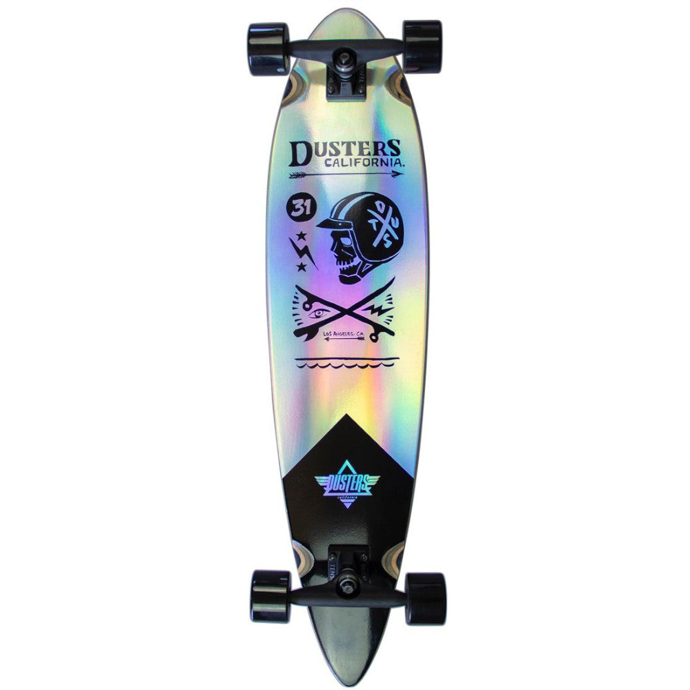 Dusters Moto Cosmic Holographic 37" - Longboard Complete