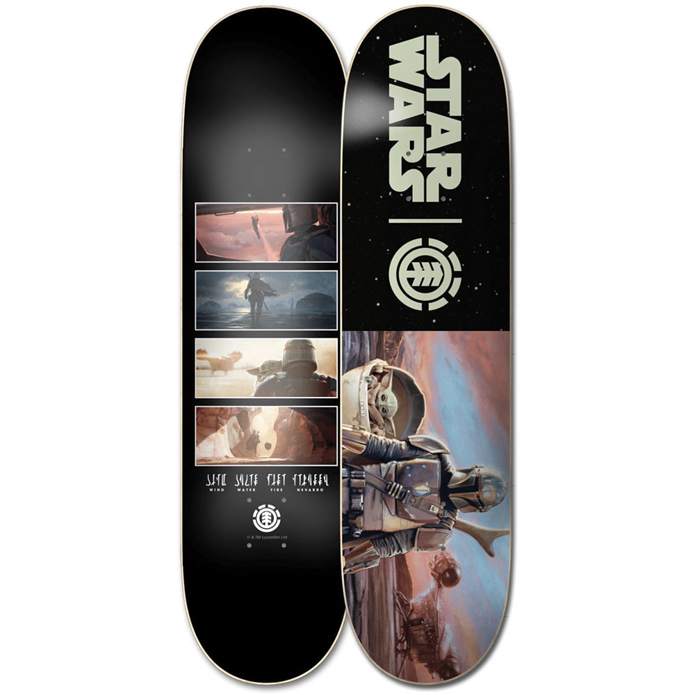 Element X Star Wars The Mandalorian Hunter And Prey 8.0 - Skateboard Deck