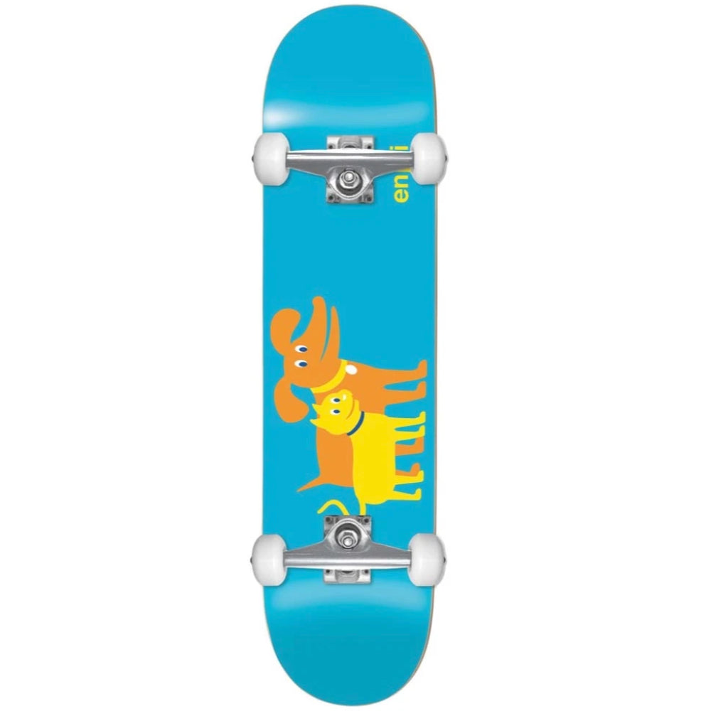 Enjoi Cat And Dog Youth FP Blue 7.0 - Skateboard Complete