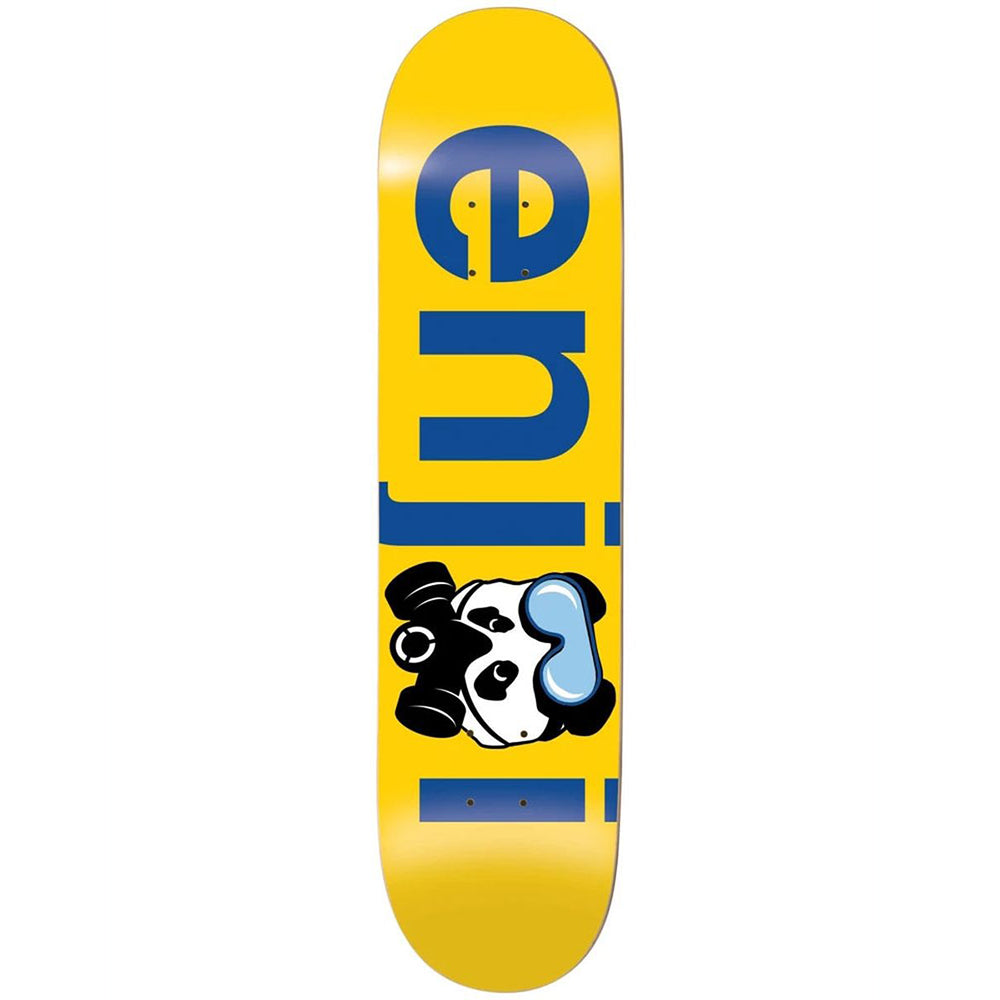 Enjoi No Brainer Gas Mask 8.5 - Skateboard Deck Yellow