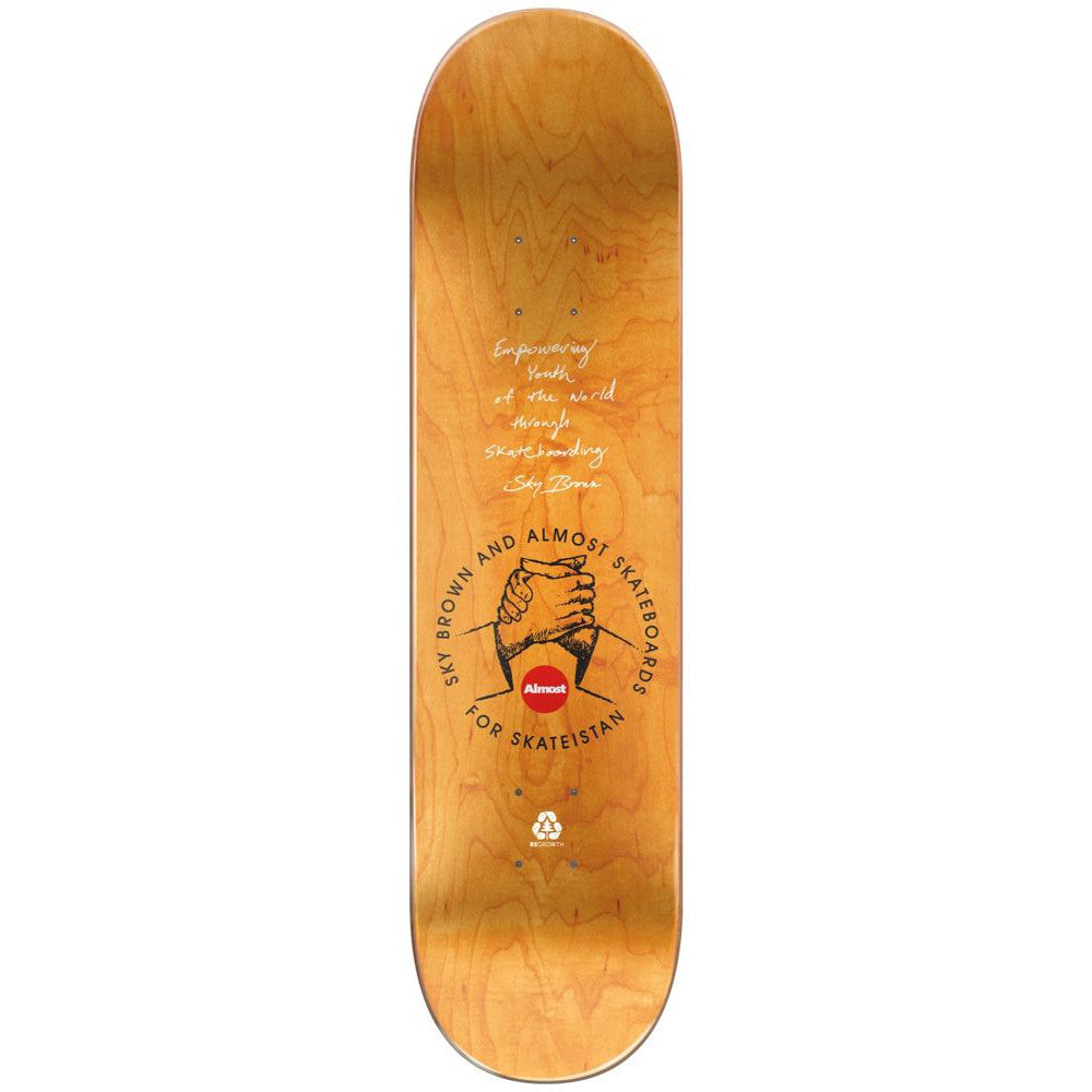 Enjoi Skateistan Sky Doodle R7 Mint 7.75 - Skateboard Deck Top
