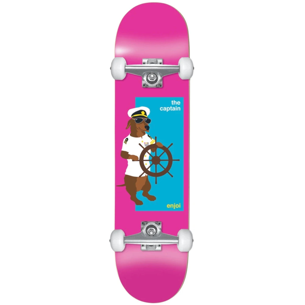 Enjoi The Captain Youth FP Pink 7.25 - Skateboard Complete