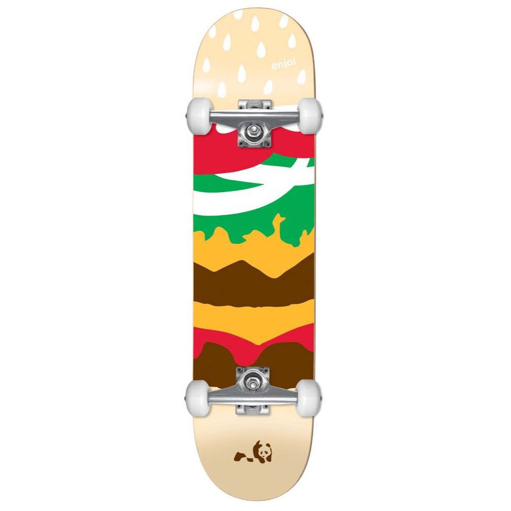Enjoi Youth Burger Time Multi 7.375 - Skateboard Complete