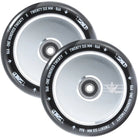 Envy 120mm Hollow Core Polished Black (PAIR) - Scooter Wheels Set