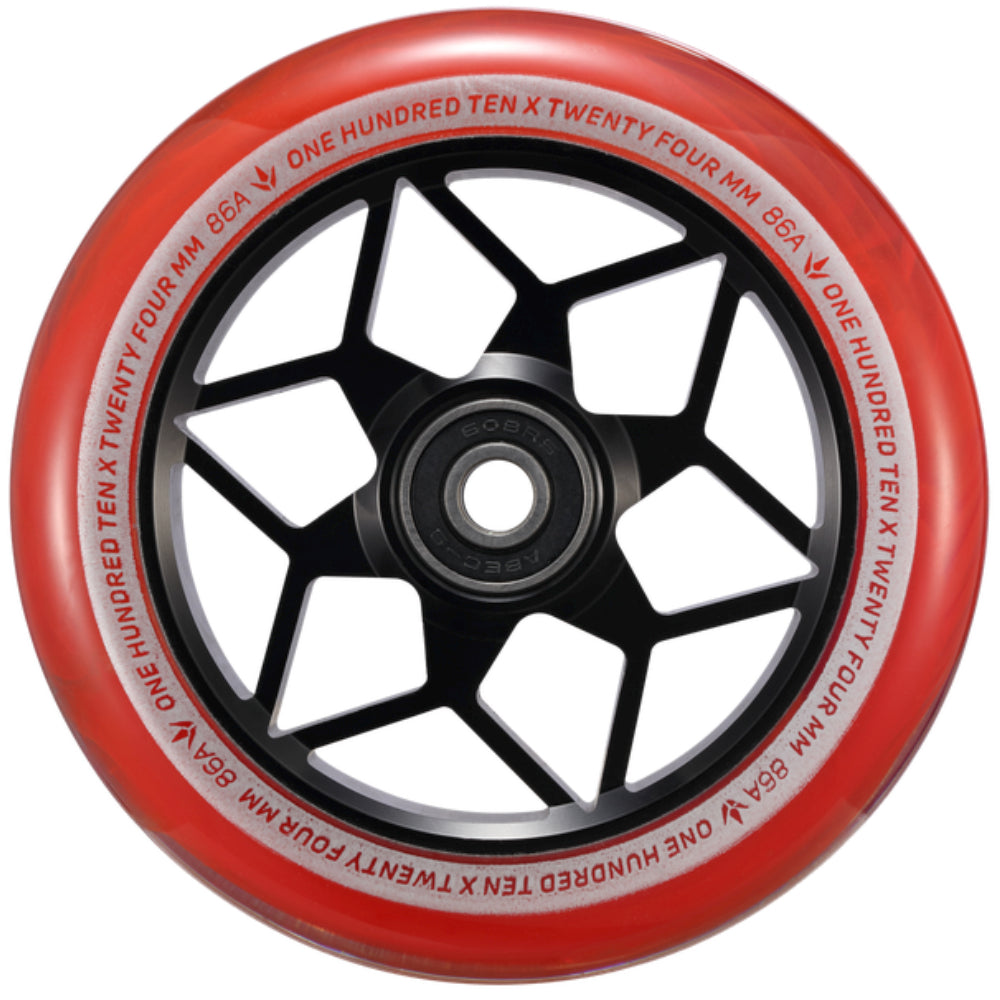 Envy Diamond 110mm Smoke Colors Scooter Wheels Red
