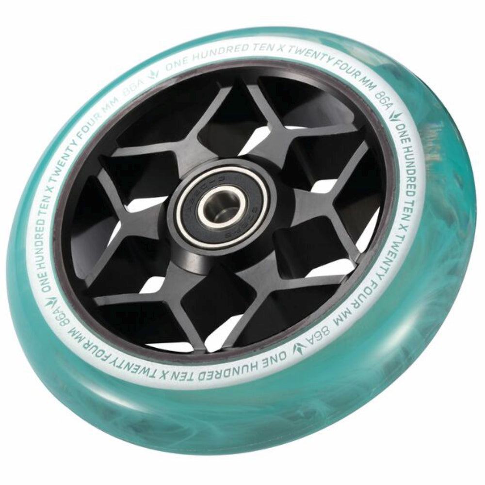Envy Diamond 110mm Smoke Colors Scooter Wheels Teal Angle