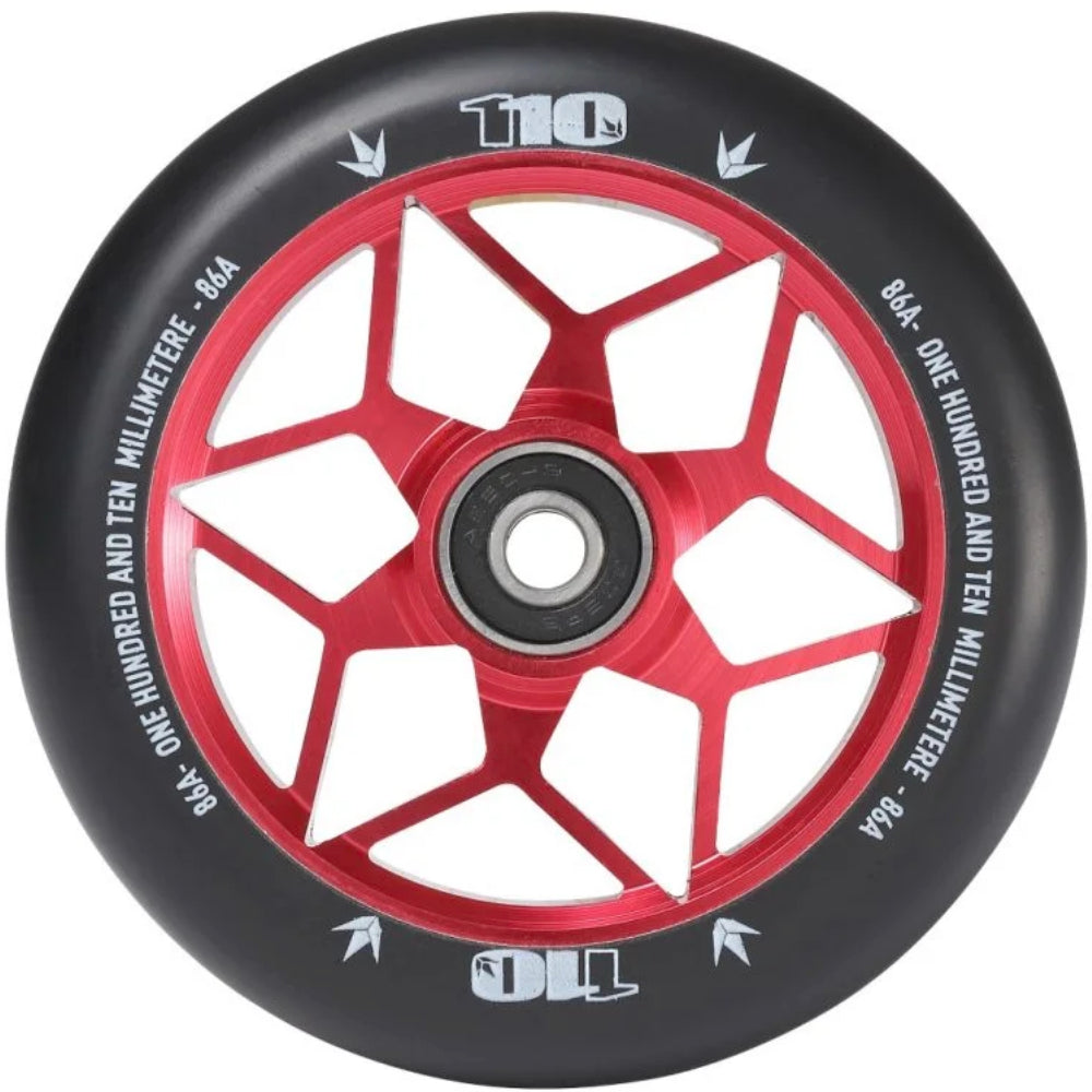 Envy Diamond 110mm (PAIR) - Scooter Wheels Red
