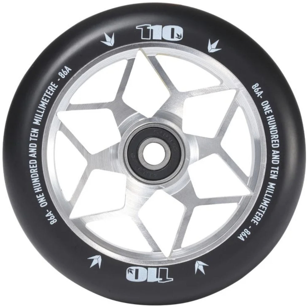 Envy Diamond 110mm (PAIR) - Scooter Wheels Silver
