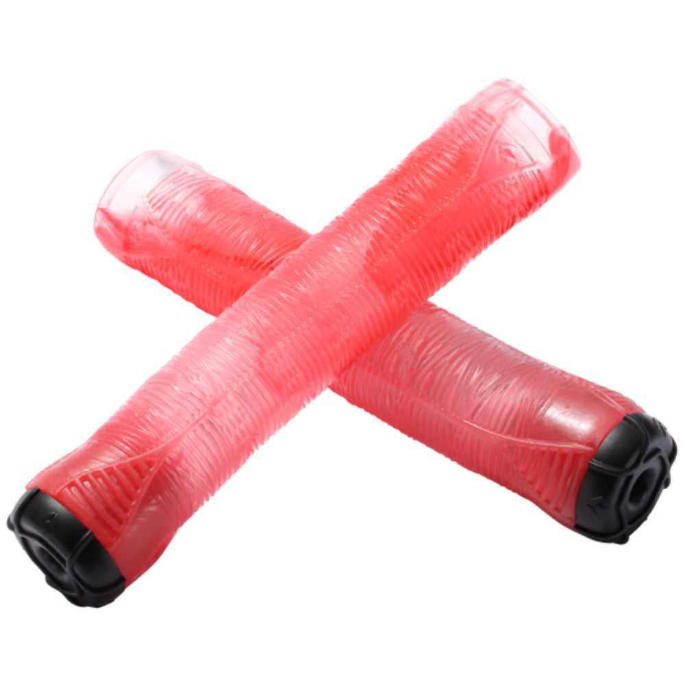 Envy Hand Grips V2 Smoke Colors Soft Compound Red Crossed