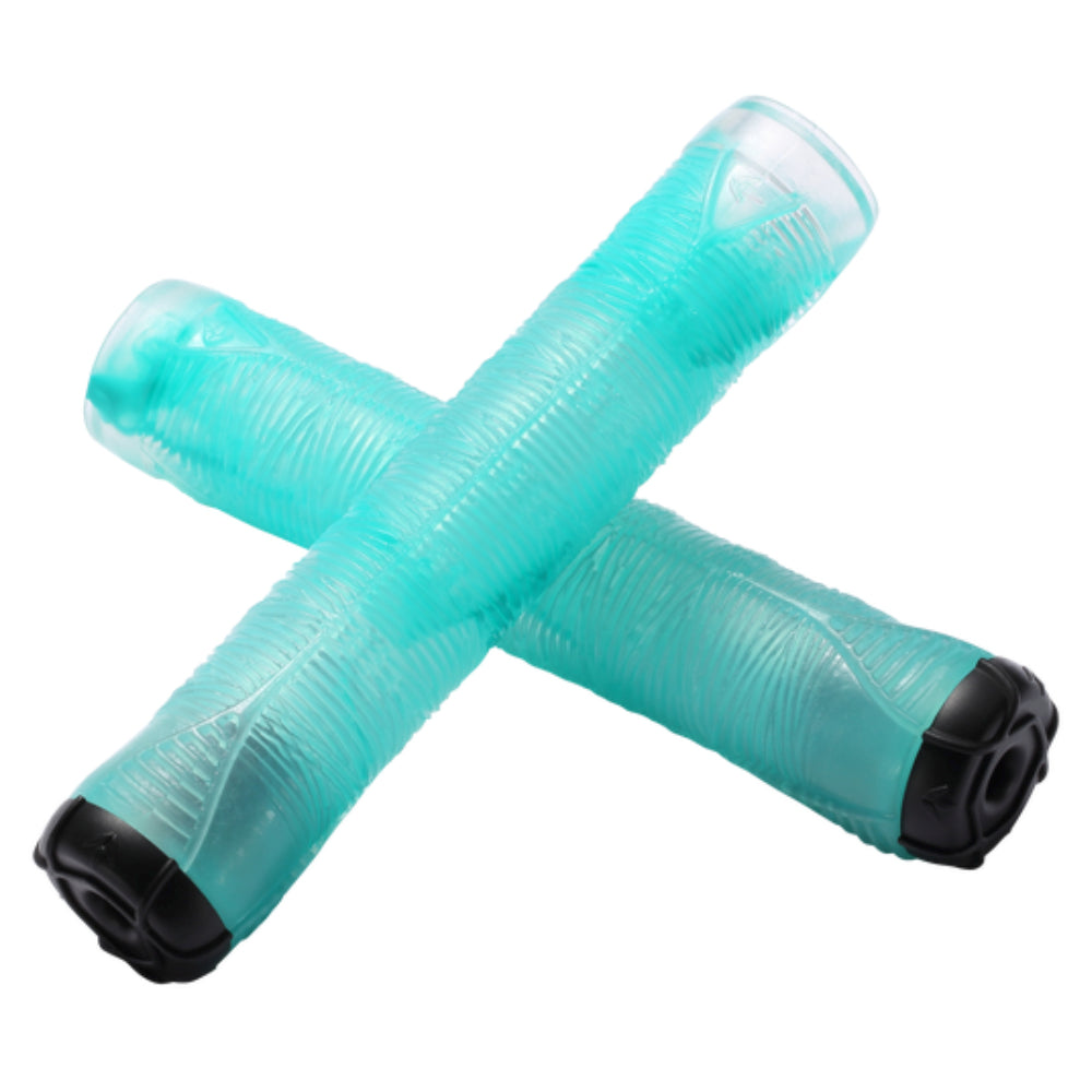 Envy Hand Grips V2 Smoke Colors Soft Compound Teal Crossed