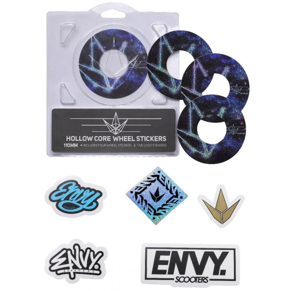 Envy Hollow Core Wheel Stickers Galaxy Logo