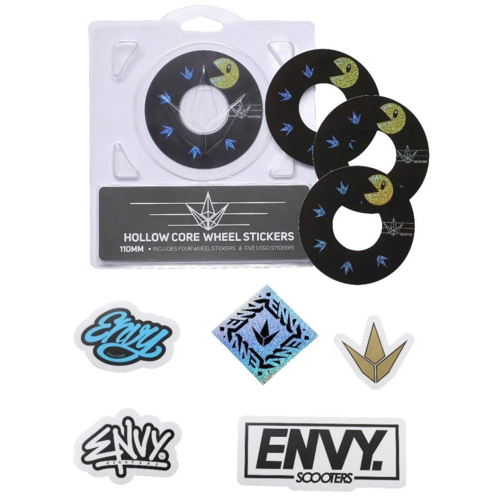 Envy Hollow Core Wheel Stickers Pacman