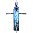 Envy KOS S7 Heist Scooter Complete Bottom Deck Skull Blue Flame Design