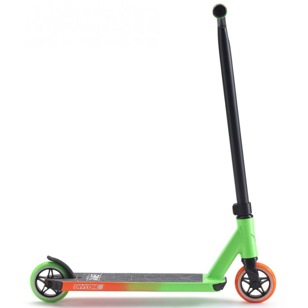 Envy One S3 Scooter Complete Green Orange Bottom Deck Design