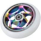 Envy Tri-Bearing 120x30mm Oilslick White (PAIR) - Scooter Wheels Angle