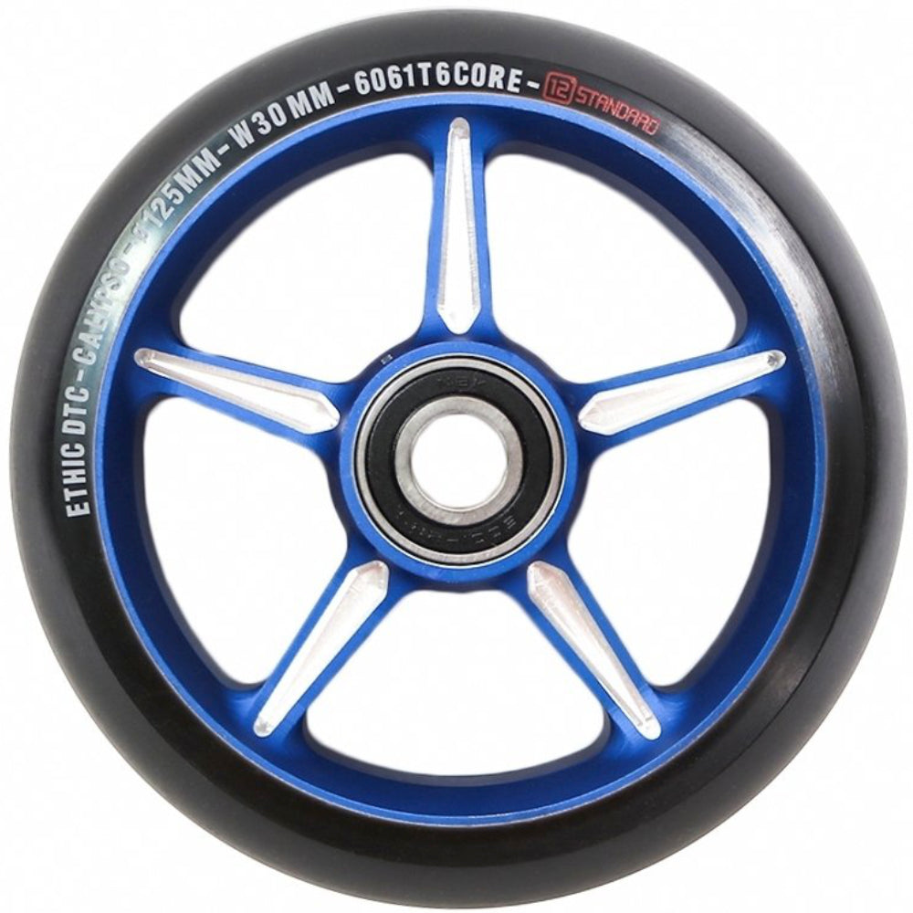 Ethic DTC 12STD Calypso 125mm (PAIR) - Scooter Wheels Blue