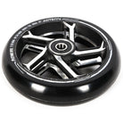 Ethic DTC Acteon 110mm (PAIR) - Scooter Wheels Black Raw Angle Core Design 