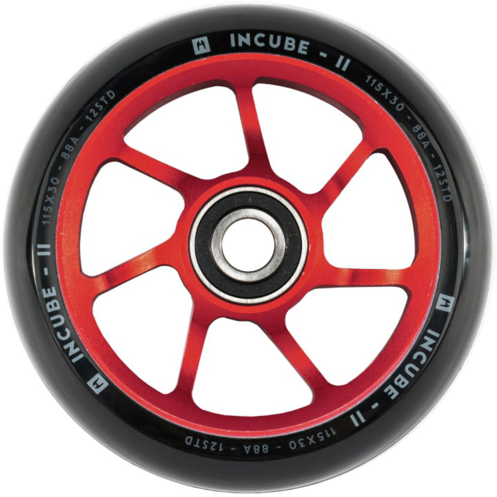 Ethic DTC Incube V2 12STD 115X30mm Freestyle Scooter Wheels Red
