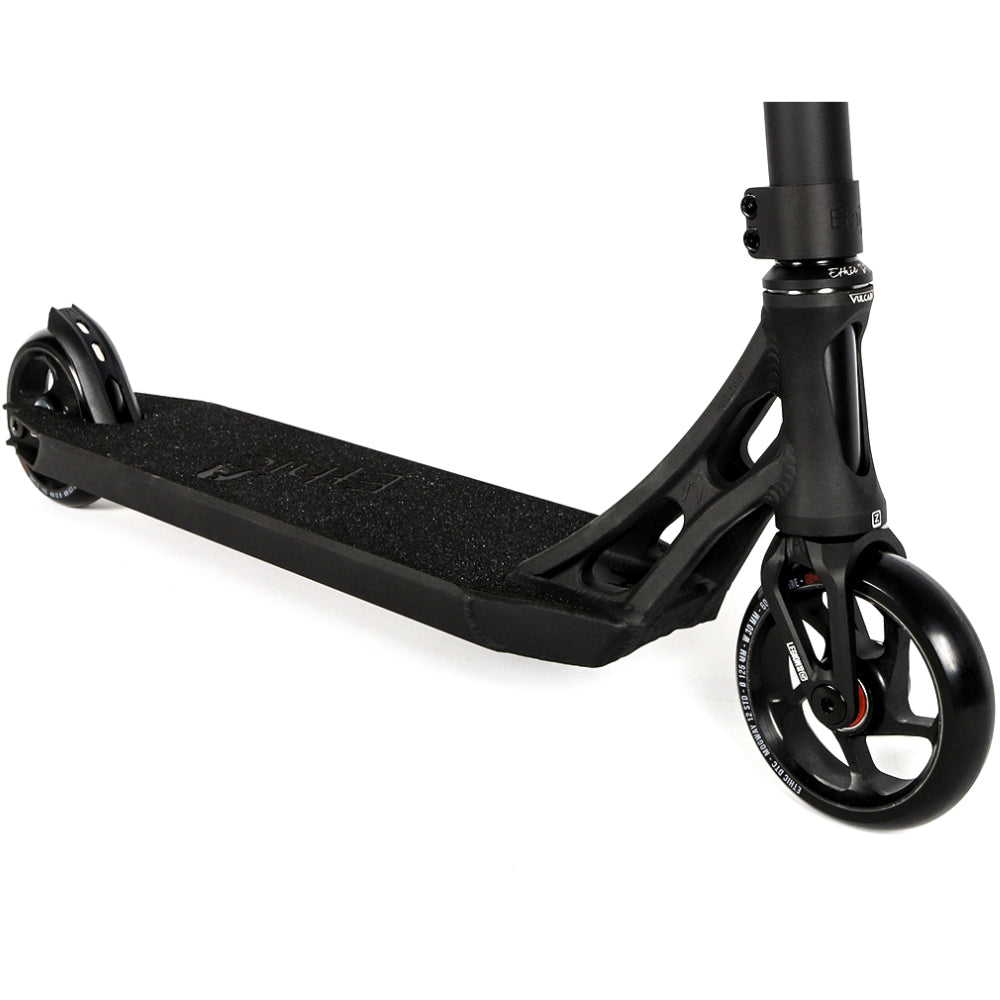 Ethic DTC Vulcain 12STD - Complete Scooter Black Close Up Angle 
