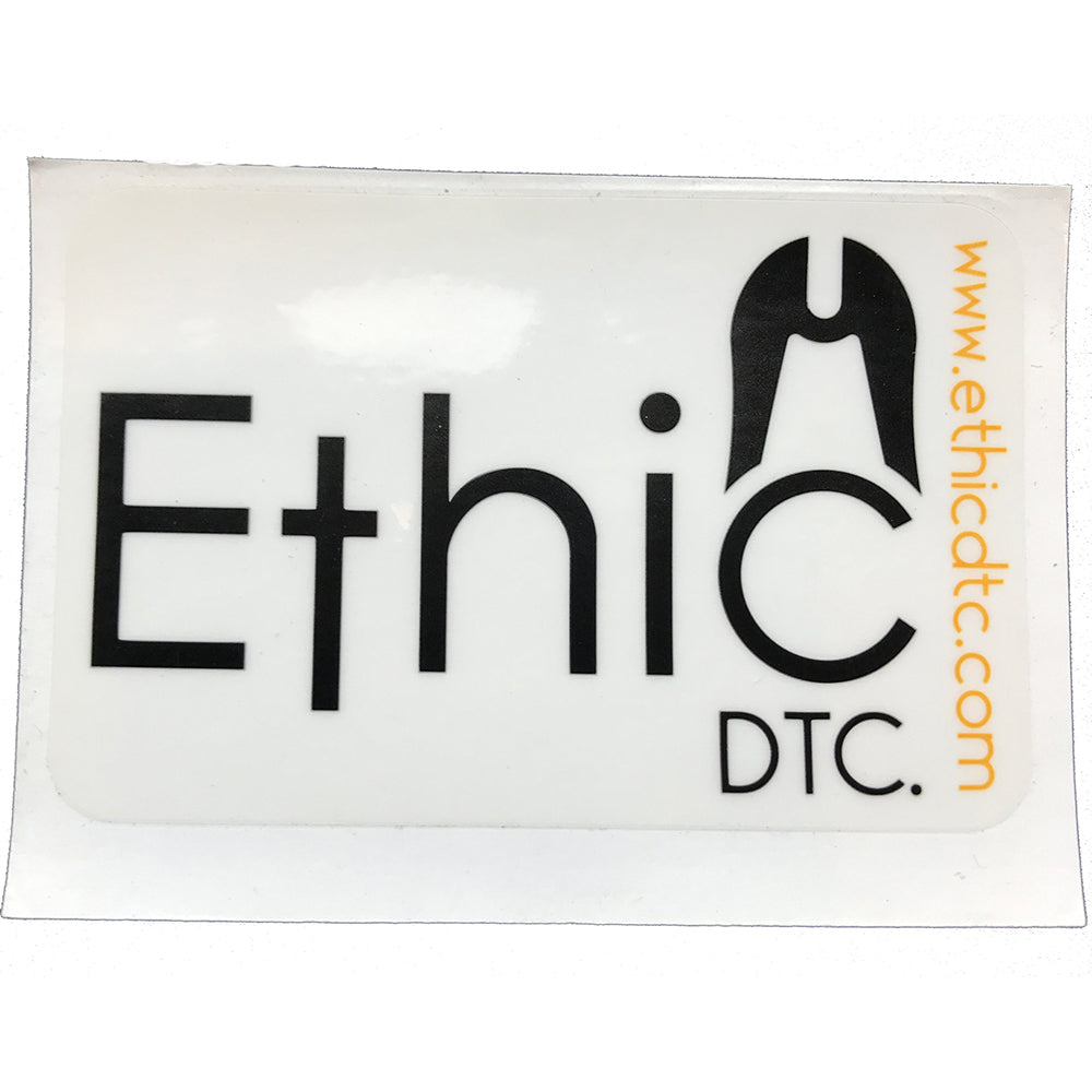 Ethic DTC. Transparent Back - Sticker