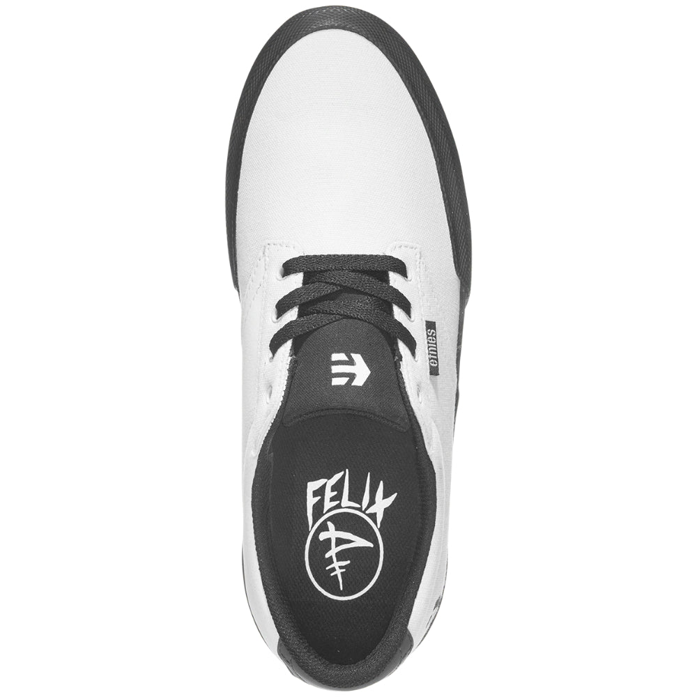 Etnies Jameson Vulc BMX Feliz Prangenberg Signature White / Black - Shoes Top Logo